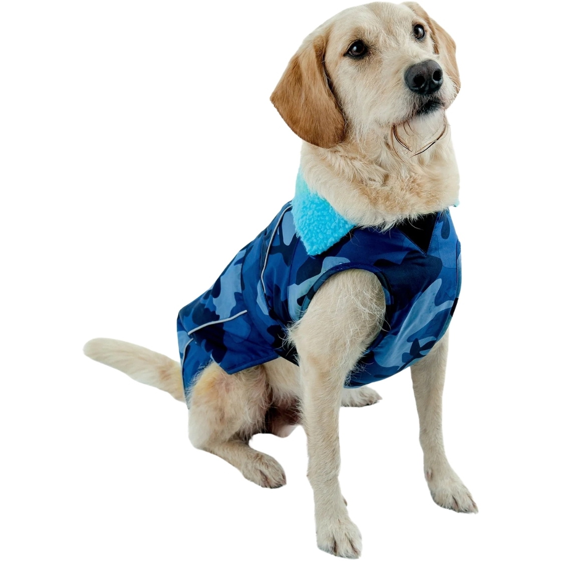 2026 Dryrobe Dog Coat V3DRDC - Blue / Camo